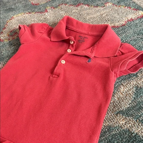 Red Polo Ralph Lauren dress with Bloomers - Picture 4 of 5